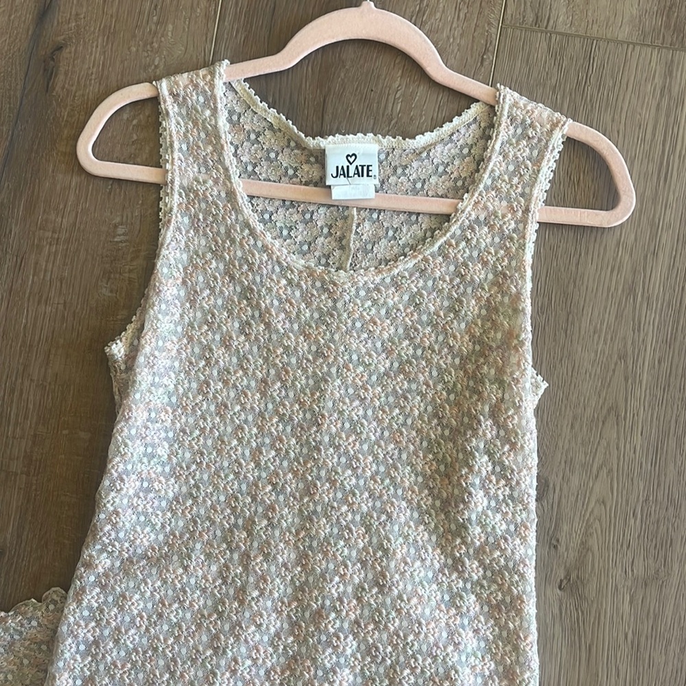 Pastel Jalate 90s mesh maxi dress